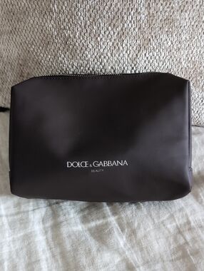 Dolce & Gabbana Chocolate Brown Cosmetic Pouch with Logo